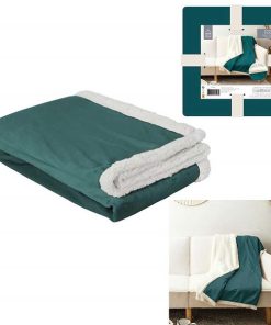 MaiUguali Plaid in Flanella con Pelliccia