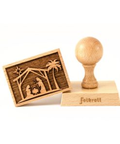 TIMBRO per BISCOTTI in legno – Presepe
