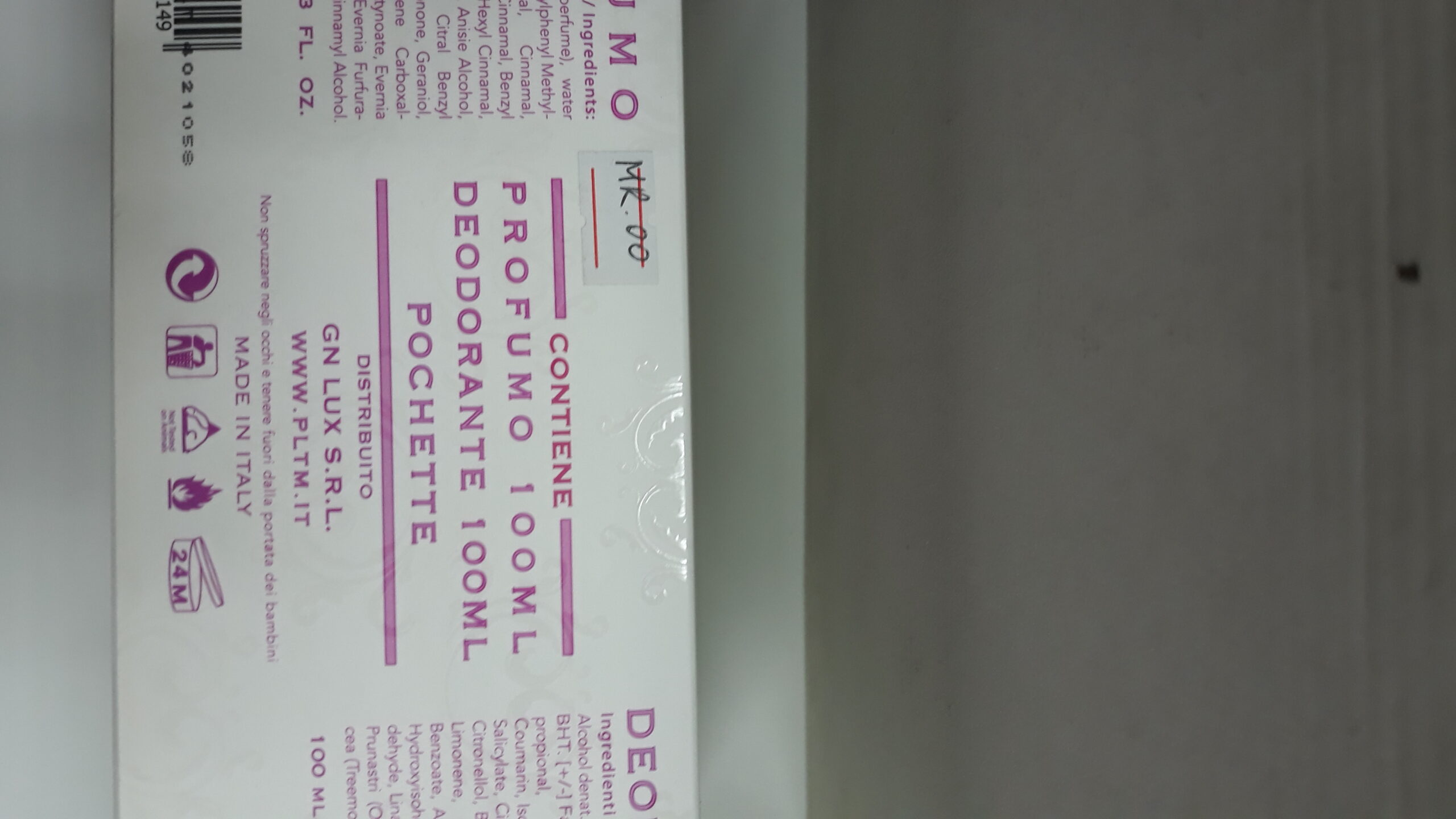 PLATINUM PARFUM CONFEZIONE REGALO TYARE PROFUMO 100 ML+DEODORANTE VETRO SPRAY 100ML+POCHETTE - immagine 3