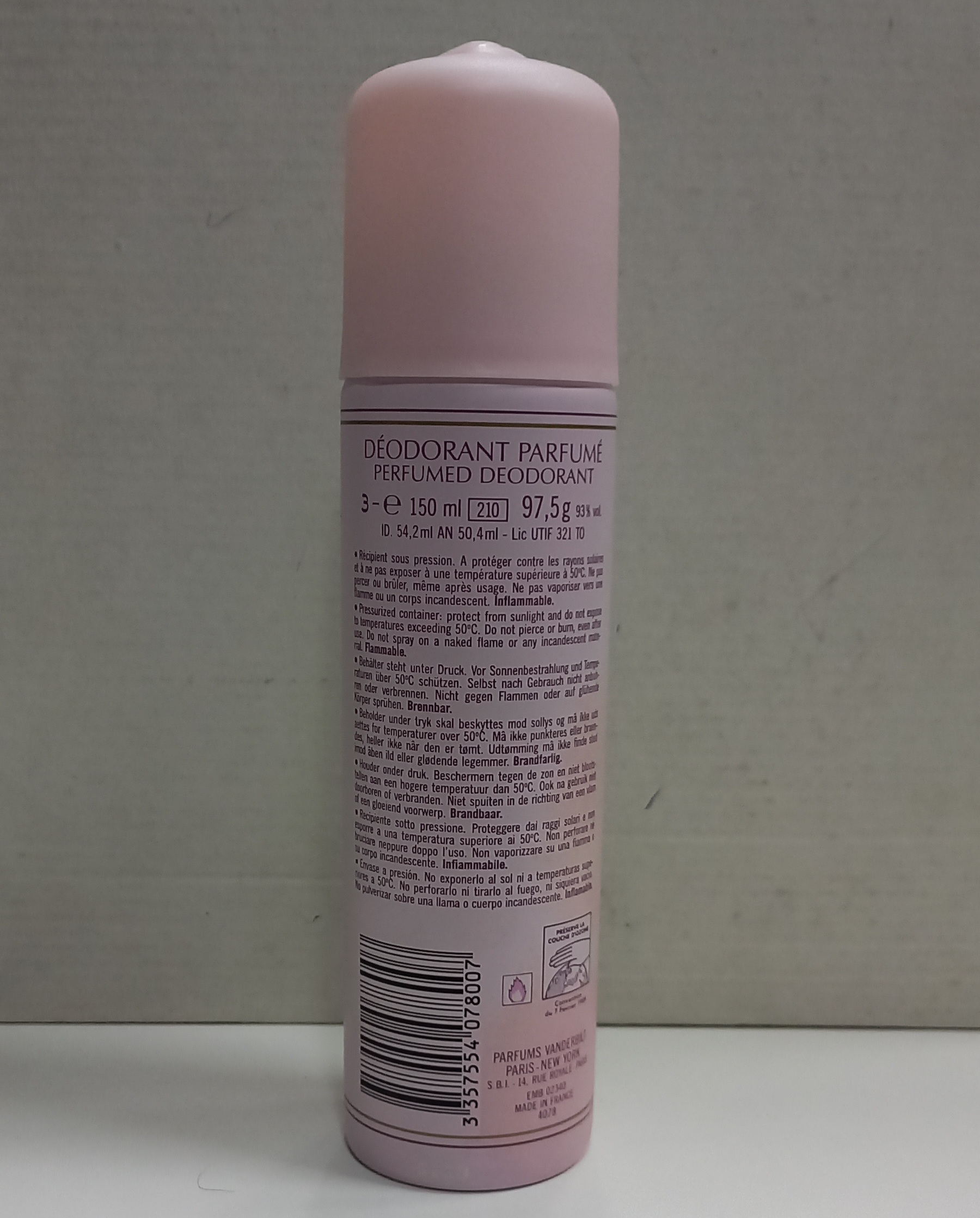 VANDERBILT PRIMA EDIZIONE DEODORANTE SPRAY 150 ML - immagine 3