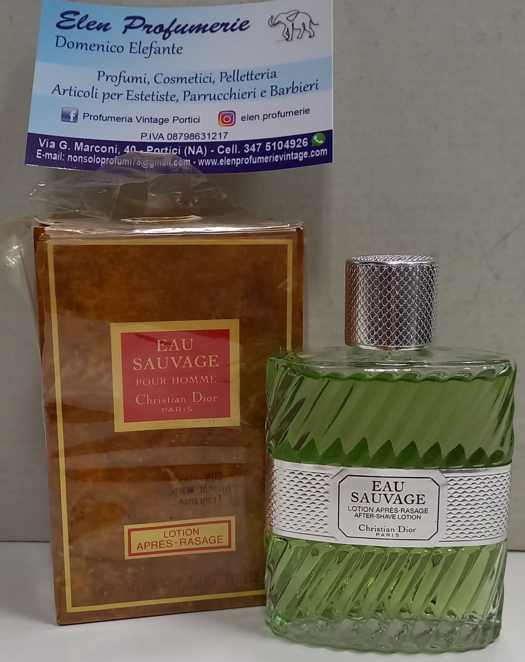 CHRISTIAN DIOR EAU SAUVAGE EDIZIONE VINTAGE AFTER SHAVE 50 ML SPLASH