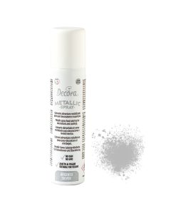 Colorante Spray Alimentare Decora – Argento metallizzato 75ml