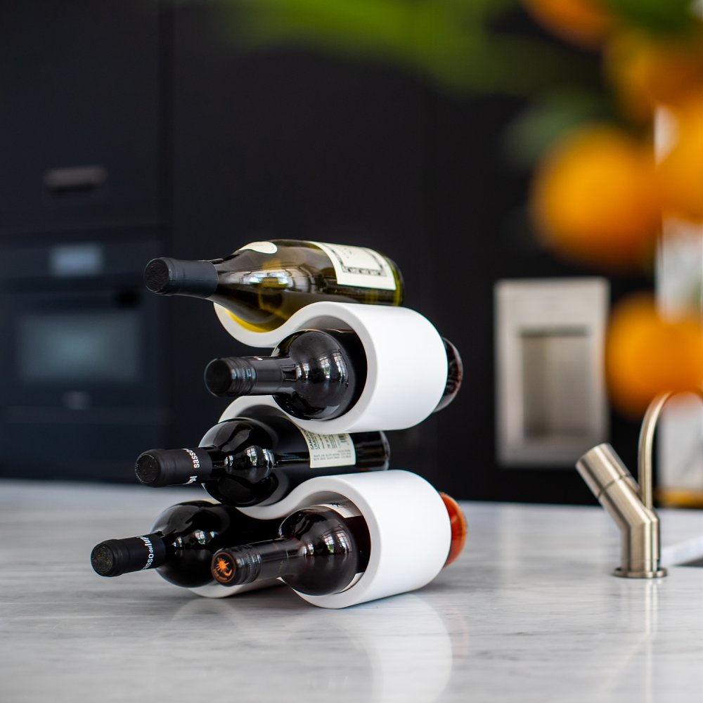 Koziol Portabottiglie Boa Bianco - immagine 3