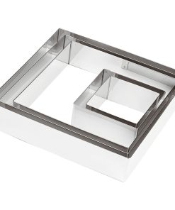 Taglia pasta quadrato in acciaio inox – cm 10 x 10 x 4,5h