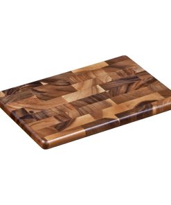 Tagliere Rettangolare con struttura a mosaico in legno di Acacia – cm 36x23x2