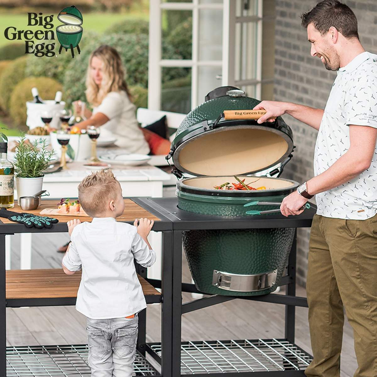 Barbecue a carbonella Big Green Egg Large 117632 - immagine 5