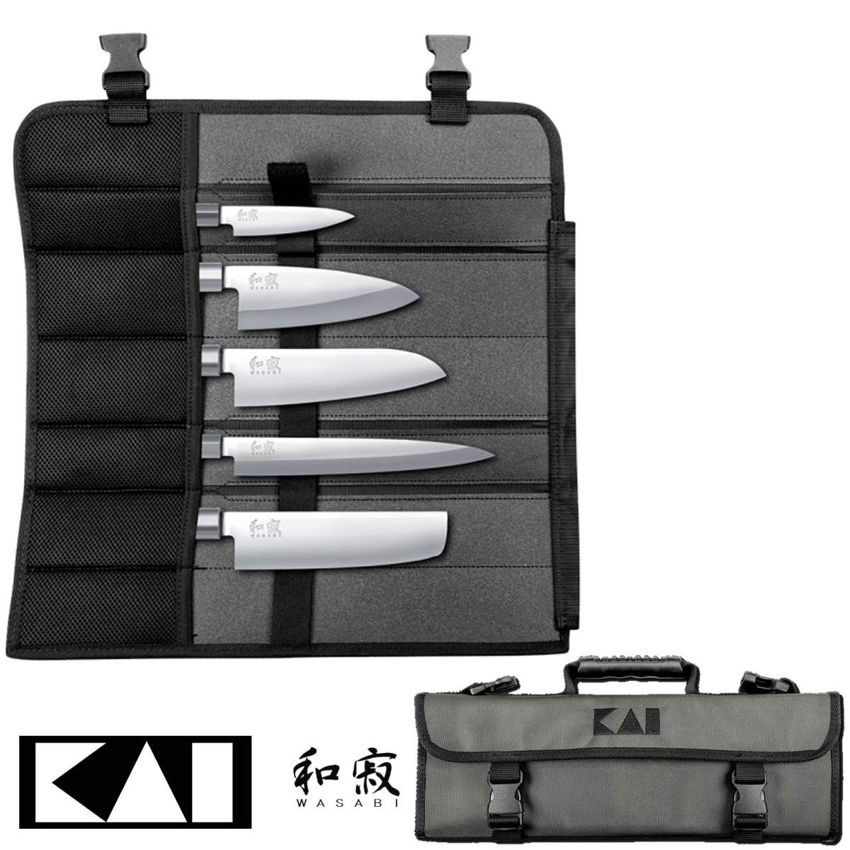 Set coltelli da cucina Kai Wasabi + Borsa portacoltelli DM-0781JP67 - immagine 3