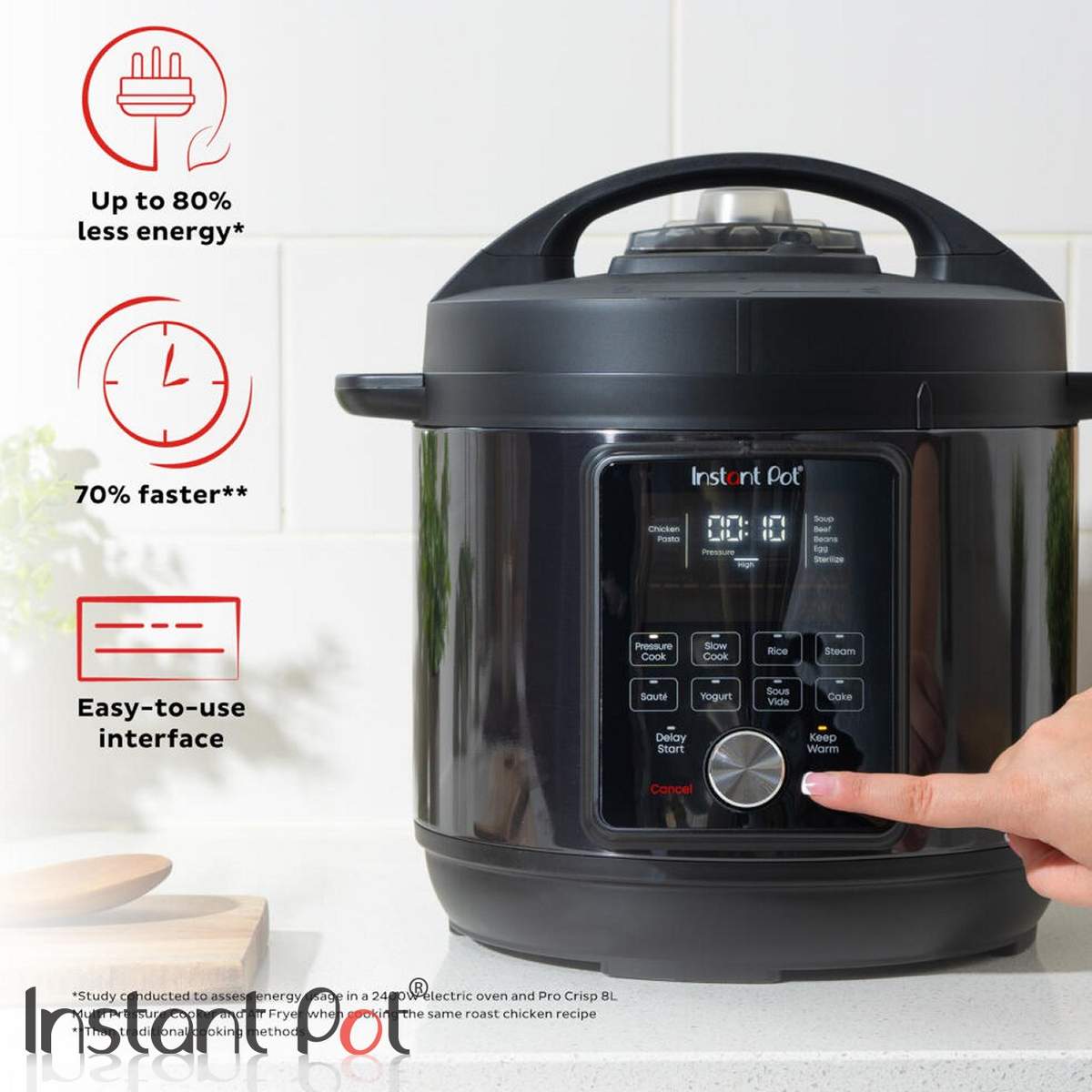 Multicooker Instant Pot Duo Whisper Quiet 5,7L IP 112-3079-01 - immagine 4