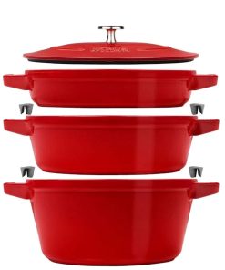 Set pentole in ghisa Staub 3 pezzi impilabili 40508-3