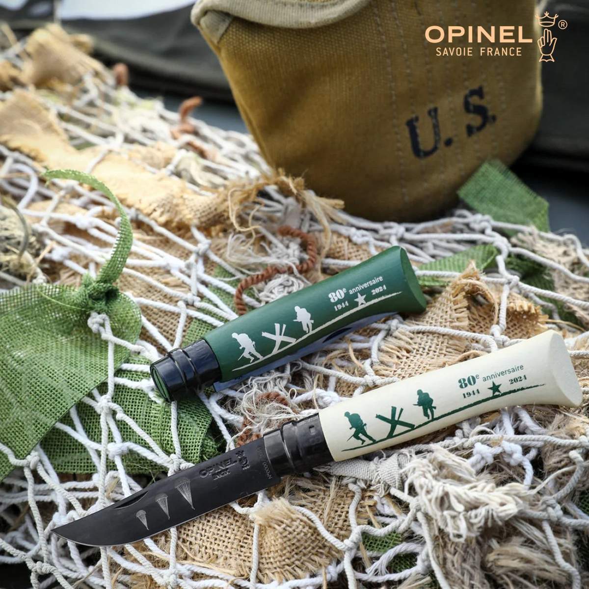 Set 2 coltelli Opinel N°08 D-Day 1944 Limited Edition OP-02940 - immagine 5