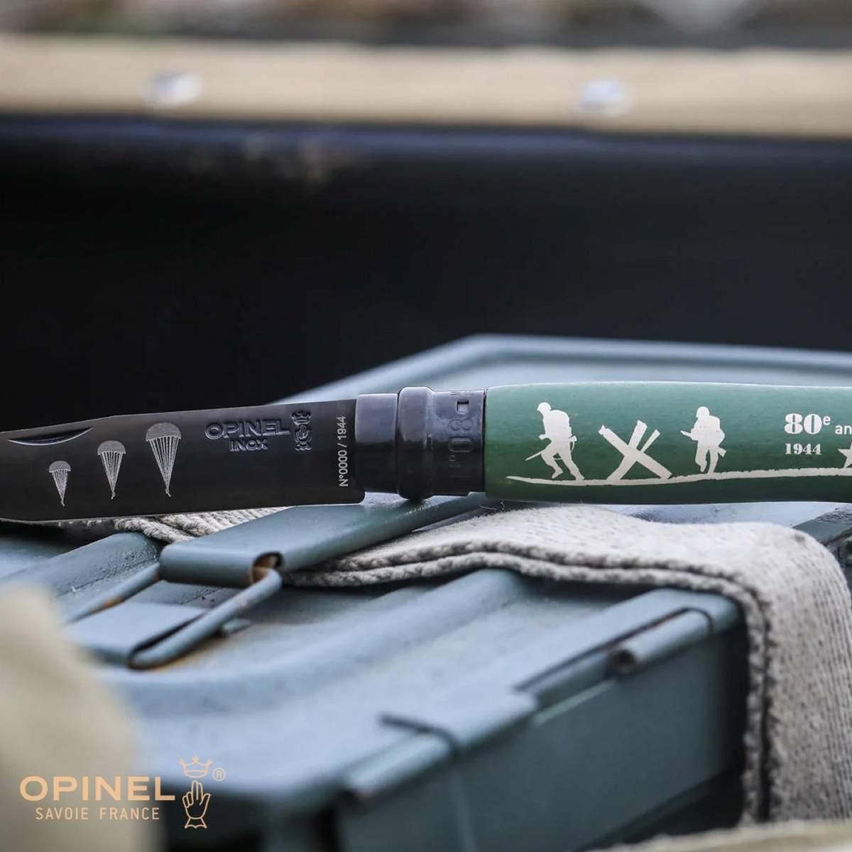 Set 2 coltelli Opinel N°08 D-Day 1944 Limited Edition OP-02940 - immagine 8