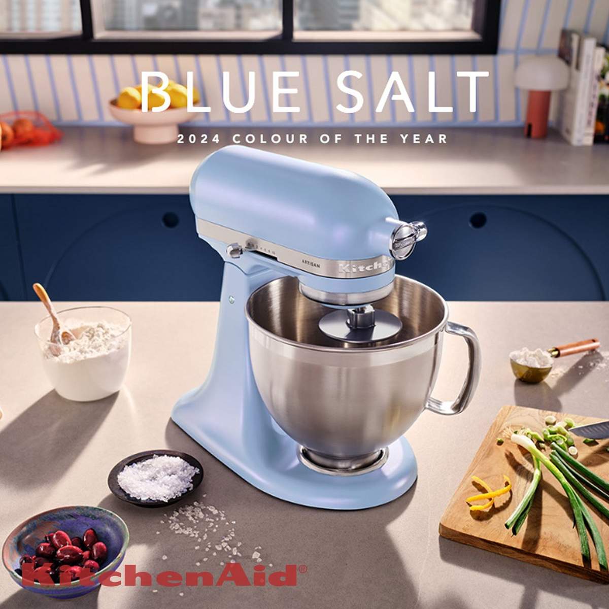 Planetaria KitchenAid 4,7 L Artisan COTY 2024 Blue Salt 5KSM195PSEOA - immagine 7