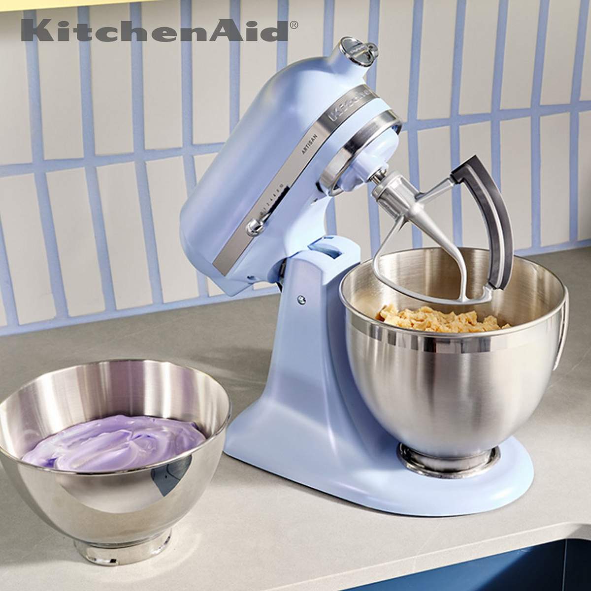 Planetaria KitchenAid 4,7 L Artisan COTY 2024 Blue Salt 5KSM195PSEOA - immagine 8