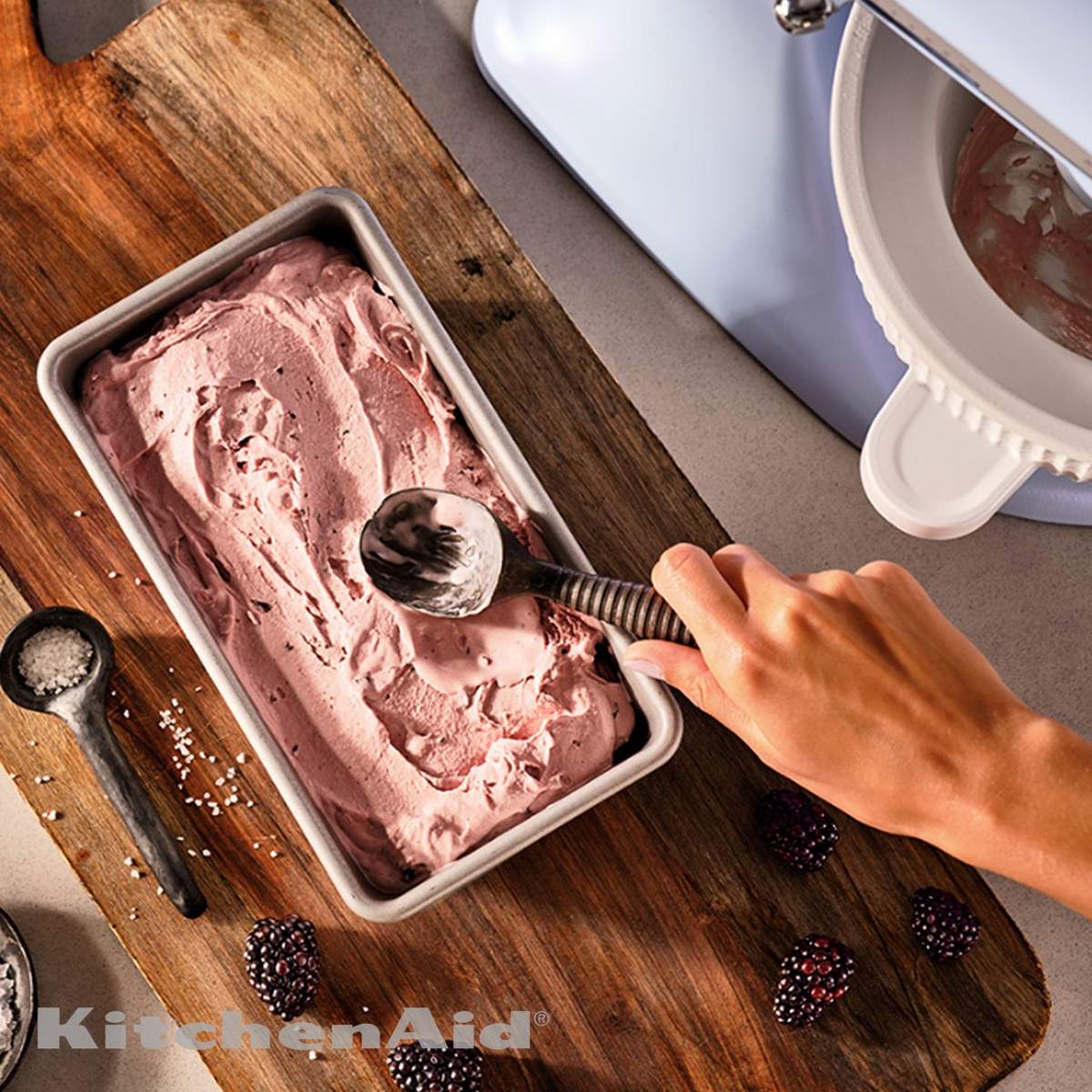 Planetaria KitchenAid 4,7 L Artisan COTY 2024 Blue Salt 5KSM195PSEOA - immagine 9