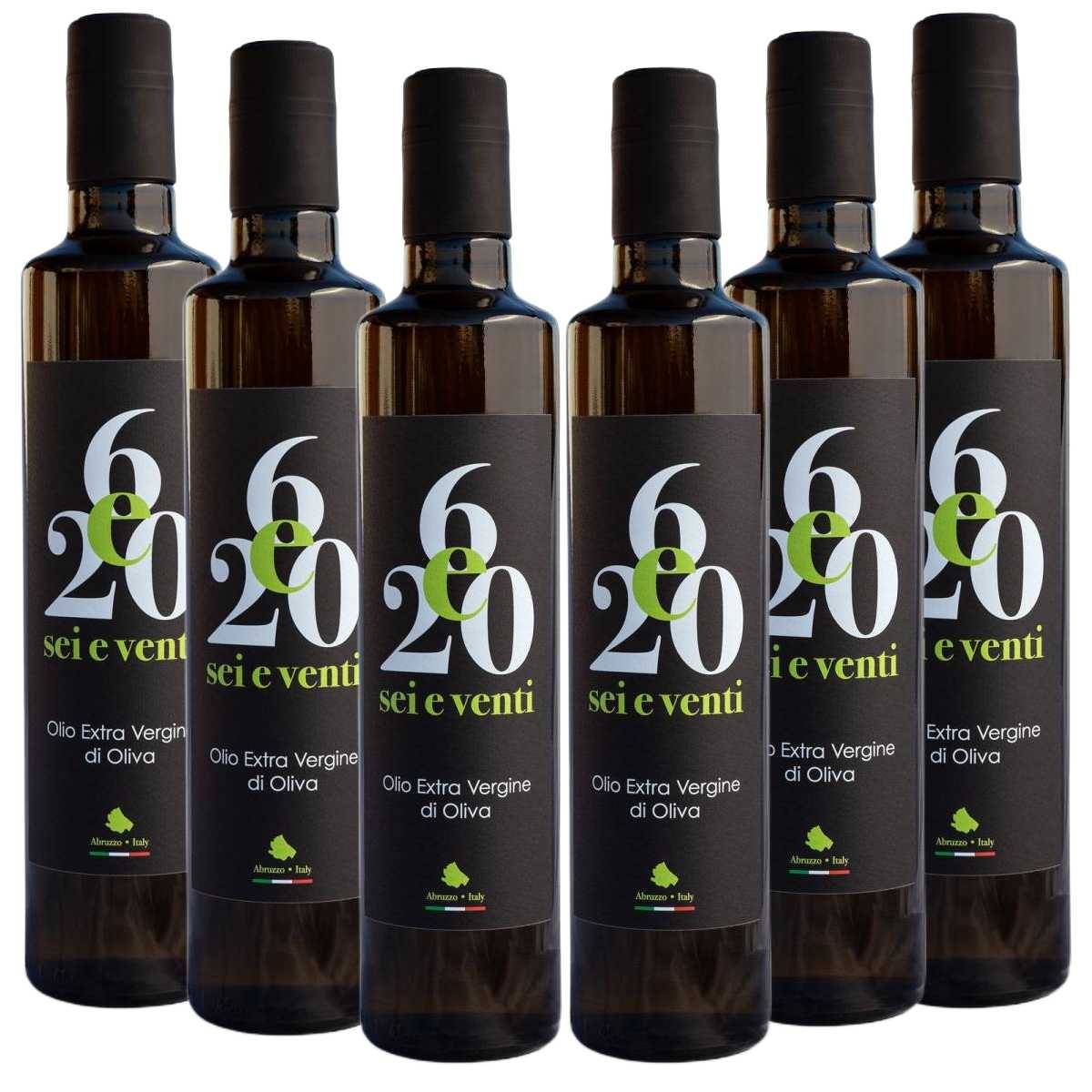 Olio EVO DOP BIO monocultivar di Dritta in bottiglia di Vetro – Box da 6