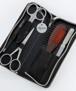 Set Manicure, Barba & Baffi da Viaggio Alpen Inox – con Forbice unghie/pelle