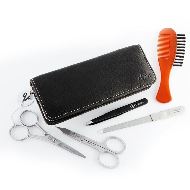 Set Manicure, Barba & Baffi da Viaggio Alpen Inox – con Forbice unghie/pelle - immagine 4