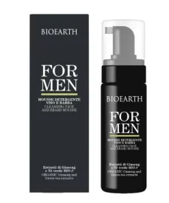 For Men – Mousse detergente viso e barba Bioearth
