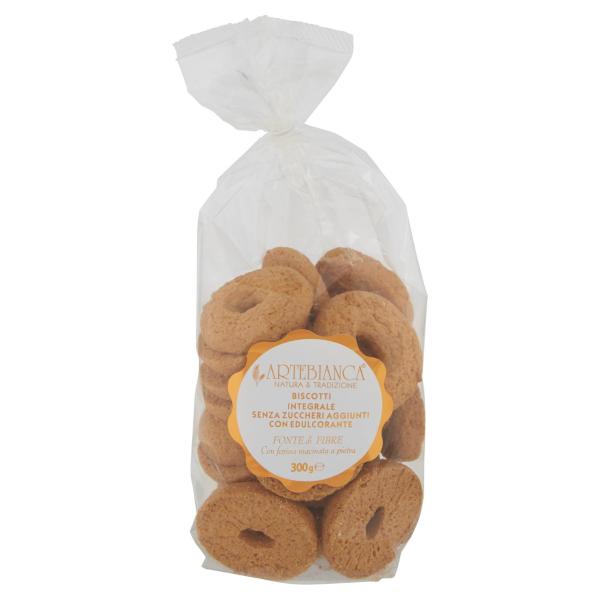 Biscotti integrali senza zuccheri aggiunti ARTEBIANCA 300gr