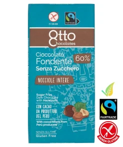 Cioccolato Fondente con Nocciole Intere 100g