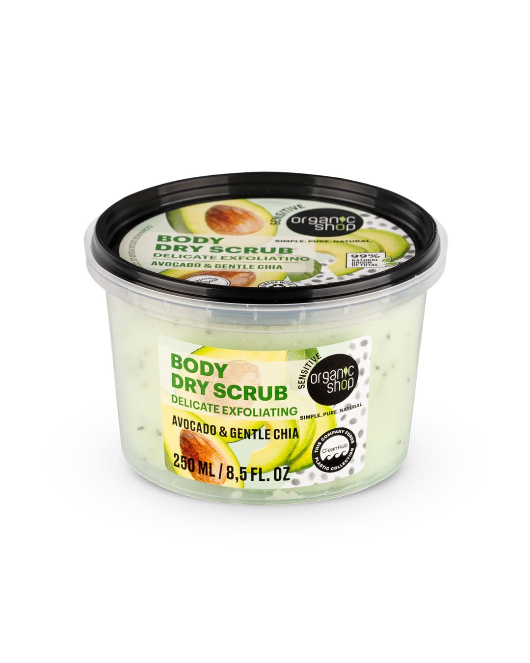 SCRUB CORPO A SECCO AVOCADO E SEMI DI CHIA