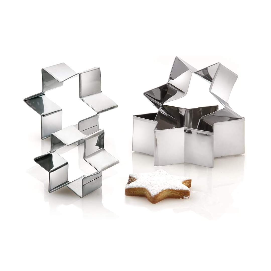 Taglia Biscotto in acciaio inox – Stella 6 punte cm 6 - immagine 2