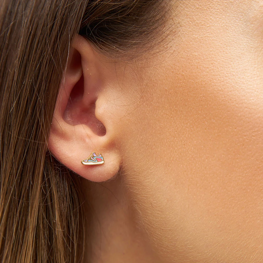 Lulu Copenhagen Orecchino Sneaker Placcato Oro - immagine 3