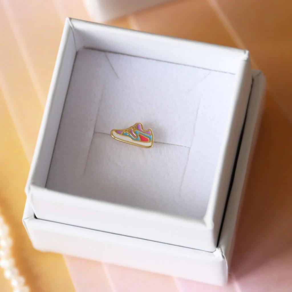 Lulu Copenhagen Orecchino Sneaker Placcato Oro - immagine 7