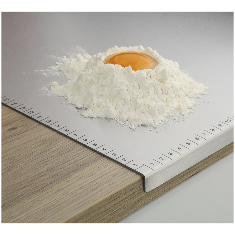 Asse per Pasta / Spianatoia in Acciaio Inox – Rettangolare cm 60×50 - immagine 3