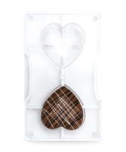 Stampo in policarbonato per Cioccolatini – Cuore medio cm 6,8