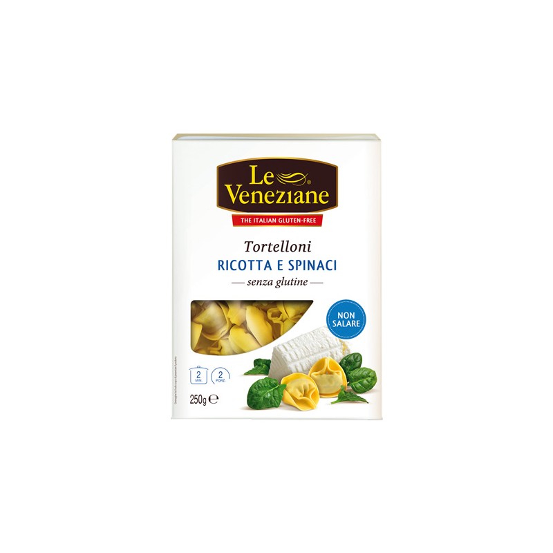 Tortelloni Ricotta e Spinaci senza Glutine LE VENEZIANE 250gr