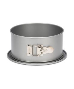 Tortiera “Silver Top” Alta ad anello 1 fondo – con piatto salvagoccia cm Ø18×8,5