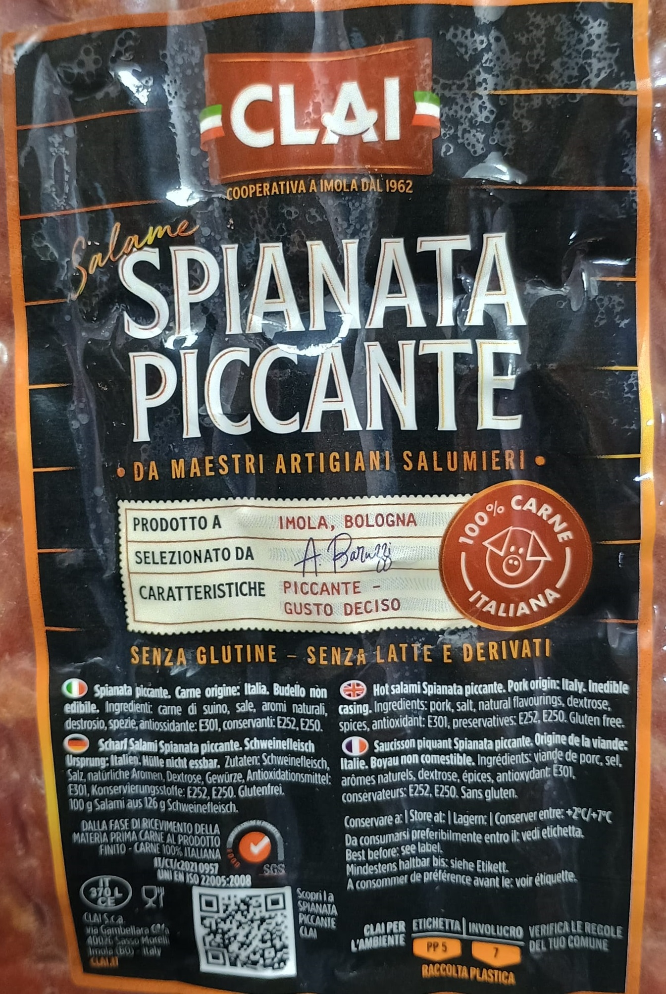 Spianata Romana Piccante CLAI 1.2kg c.a. - immagine 3