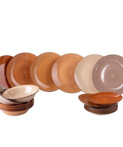 Villa D’Este Home Tivoli Servizio Piatti 18 Pezzi Baita Chocolate