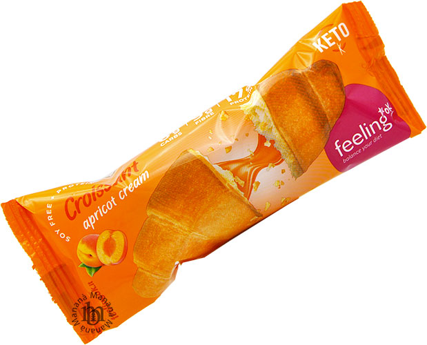 FeelingOK Croissant Keto all’Albicocca + Protein 65 g. - immagine 2