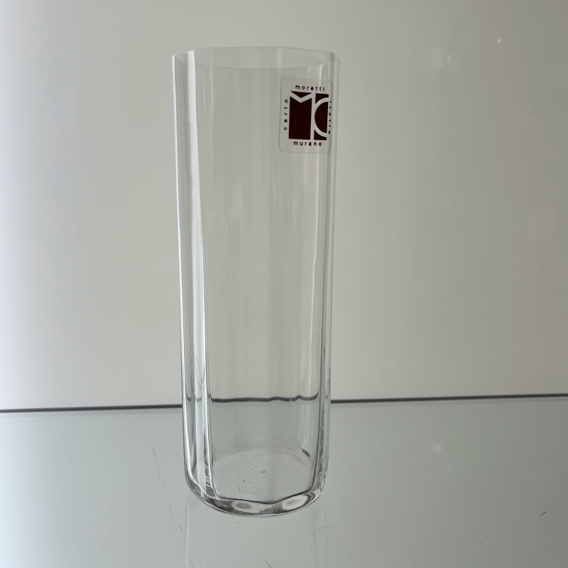 Carlo Moretti Murano Bicchiere Ottagonale in Vetro Soffiato 145.0
