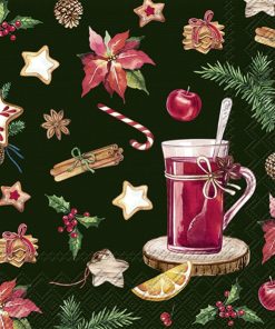 Schonhuber Tovaglioli di Carta Glogg Och Godis Dark Green