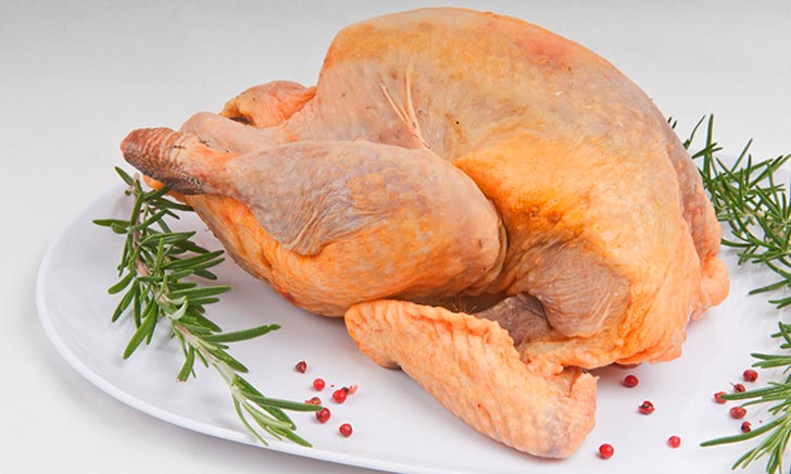 Mezza faraona ruspante intera