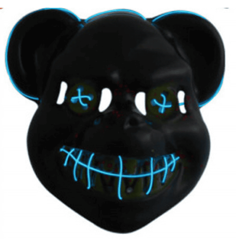 Maschera Spaventosa LED Blu - immagine 2