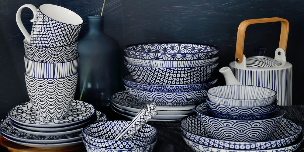 Tokyo Nippon Set 4 Ciotole Blue Piccole - immagine 4