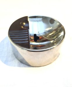 Posacenere Inox Nero/Bianco