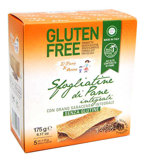 Il Pane di Anna Sfogliatine di Pane Integrali Senza Glutine 175 g.