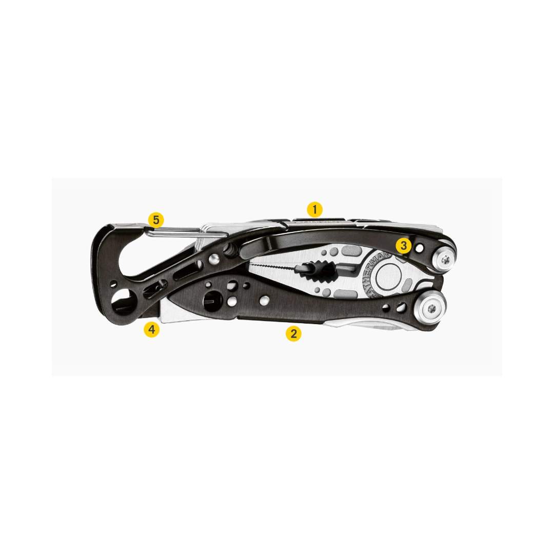 Pinza Multifunzione Leatherman – SKELETOLL® CX Nera & Lama acciaio inox - immagine 3