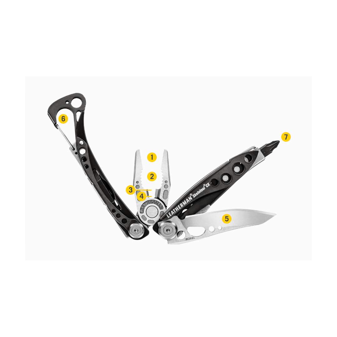 Pinza Multifunzione Leatherman – SKELETOLL® CX Nera & Lama acciaio inox - immagine 4
