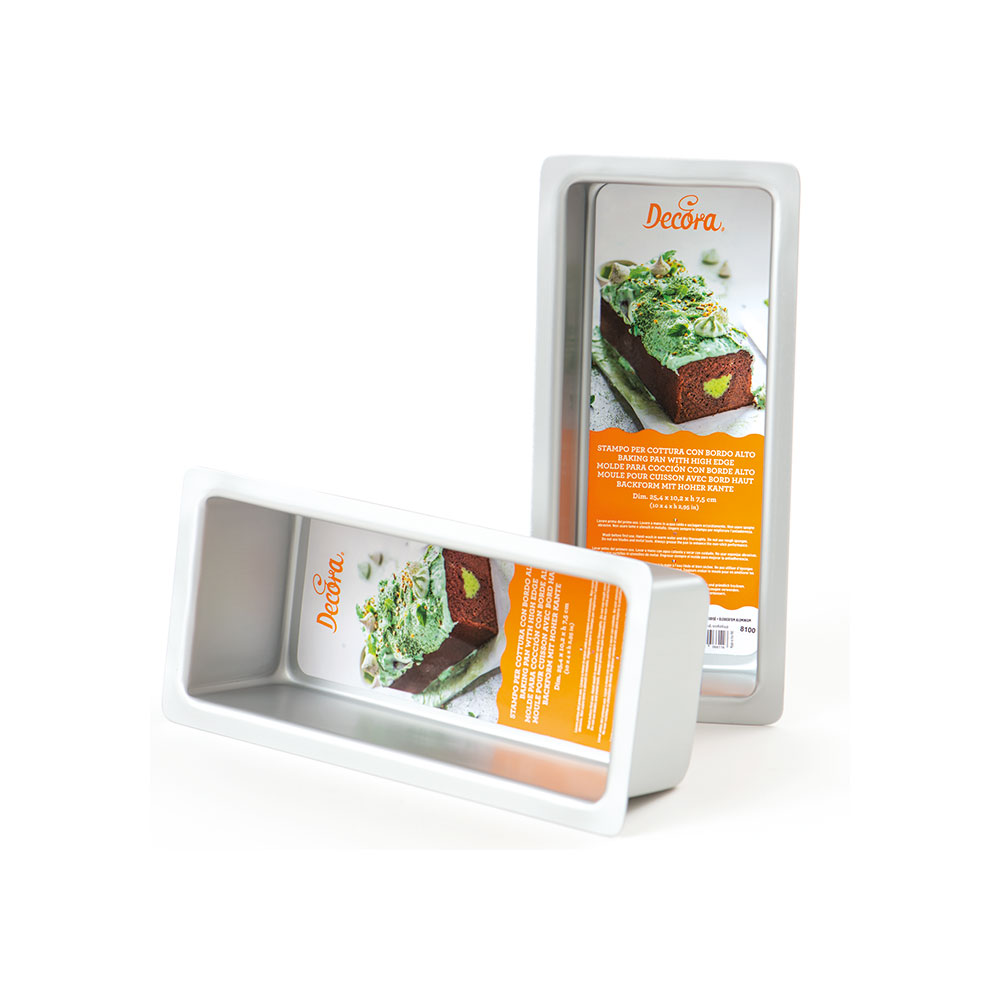 Stampo Rettangolare Plum Cake bordi dritti Decora – cm 25,4×10,2×7,5H - immagine 3