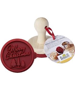 TIMBRO per BISCOTTI in legno & silicone “Merry Christmas” – Birkmann
